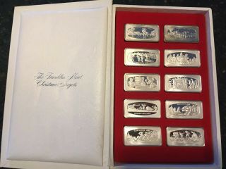 Franklin Christmas Sterling Silver Ingot Set Of 11 - 1000 Gr