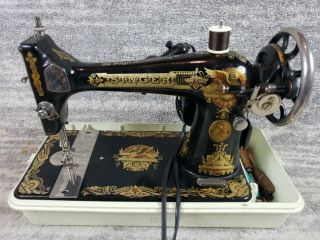 Vintage Heavy Duty Singer Electric Sewing Machine Aa631623
