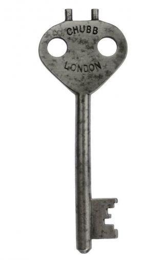 Antique Key Chubb London No.  1 With Two Prong Bow 3⅞ " - Ref.  K213
