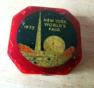 1939 York Worlds Fair Bakelite Pencil Sharpener - Rare