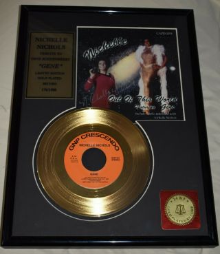 Star Trek Nichelle Nichols Tribute To Gene Roddenberry Gold Album & Autograph