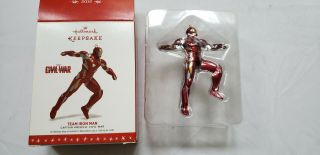 2016 Hallmark Keepsake Ornament Team Iron Man Captain America Civil War