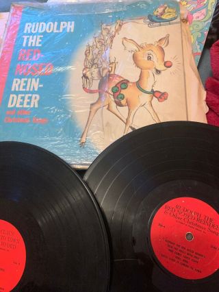 Rudolph The Red Nose Rendieer On Vinyl And Other Christmas Songs And Santa Claus