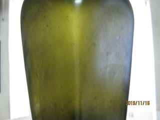 FLORIDA KEYS OCEAN FIND BARE IRON PONTILED 1810 - 20 BLACK GLASS DUTCH CASE GIN 2