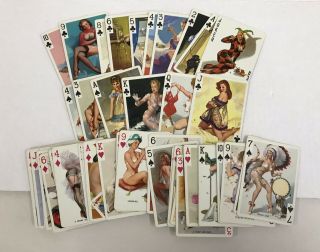 American Beauties Gil Elvgren Pin - Up Playing Cards Complete Deck,  Joker No Box