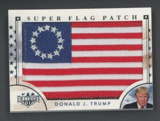 2016 Decision Foil Donald J.  Trump Usa Flag Patch