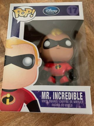 Funko Pop Mr.  Incredible 17 Disney Store Series 2 The Incredibles Vaulted