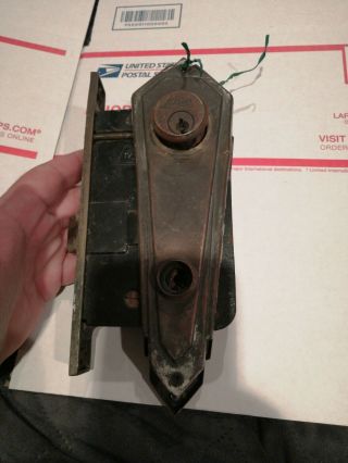 Vintage Mortise Door Lock (top & Lockwood Cylinder)