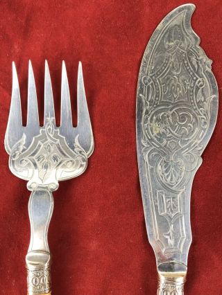 Pre 1900’s Serving Fish Knife And Fork