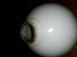 Vintage Milk Glass Lightning Rod Ball 4 1/2