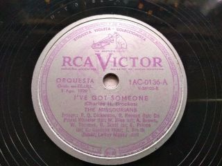 The Missourians Silver Victor 1ac - 0136 Jazz 78rpm I 
