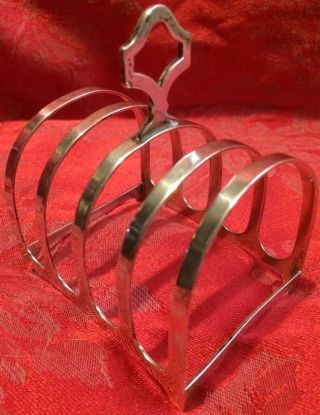 Solid Silver Toast Rack 1913