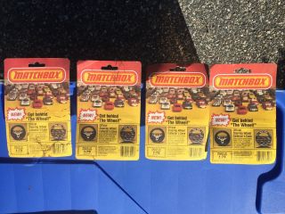 Matchbox - Set Of 4 Vintage Cars From 1983 In