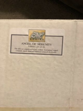 Monika Mechling Doll - Angel Of Serenity - Edition 27 Of 35 - 31” Retail $1900 3