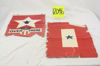 Ww2 Two Blue Star Canvas Banners
