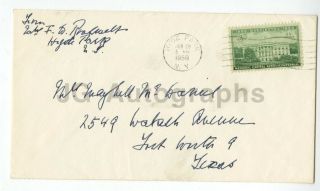 Eleanor Roosevelt - U.  S.  First Lady - Hand - Written & Signed Envelope