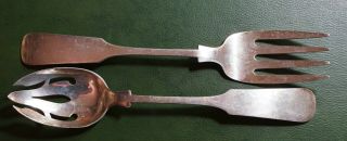 Gorham Sterling Silver Serving Fork And Slotted Spoon
