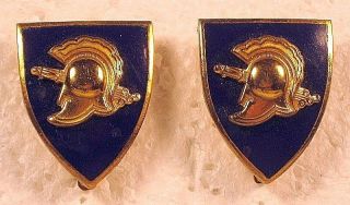 Usma Us Military Academy West Point Dui Cadre Pin Insignia Crest Badge Pair