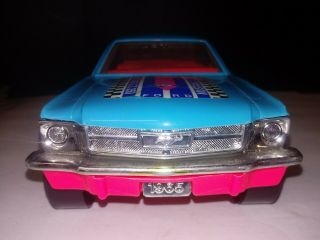 Vintage 1965 Ford Mustang Fastback Gt 350 Shelby Baby Blue Tootsie Toy Plastic