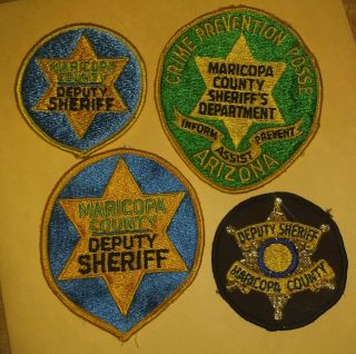 Maricopa County Arizona Deputy Sheriff Police Department Shirt Jacket Patch X 4