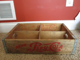 Vintage 1959 Pepsi Cola Wood Crate,  Decoration,