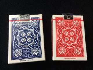 Two decks Tally - Ho Fan Back Playing cards - Cincinnati Ohio USPC 2