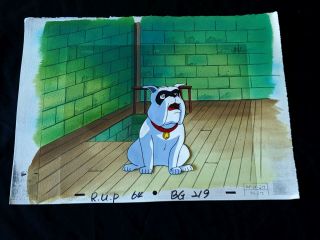 The Real Adventures Of Jonny Quest 1996 Banidt Cel And Painted Background