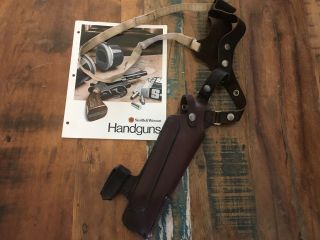 Vintage Smith & Wesson Brown Leather Shoulder Holster For S&W Revolver 5 