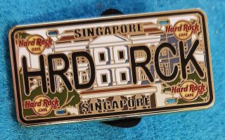 Singapore License Plate Series Raffles Hotel Facade Hard Rock Cafe Pin