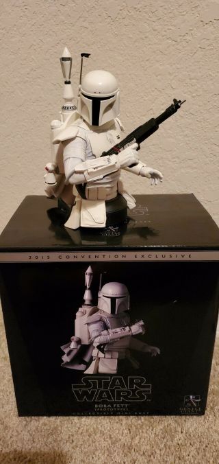 Boba Fett Prototype Gentle Giant Collectible Bust 2015 Convention Exclusive