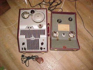 Vtg Webster - Chicago 180 - 1 Rma375 Electronic Memory Portable Wire Recorder W/ Mic