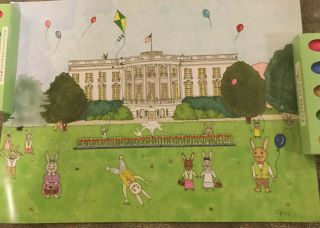 4 Trump White House Easter Posters Usa Flag Rabbit Bunny Kite Four Poster
