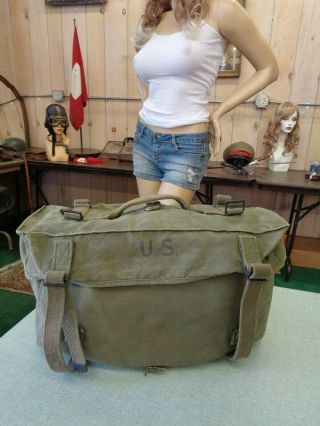 U.  S.  Wwii Army M - 1945 Cargo Field Pack - Lower Bag - Satchel