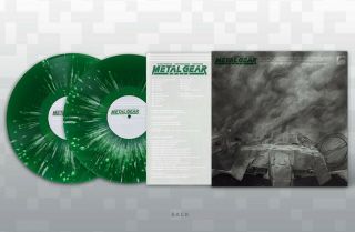 Metal Gear Solid Video Game Soundtrack Green w/ White Splatter Vinyl Record 2xLP 3