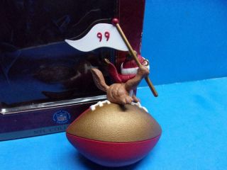 Hallmark 1999 SAN FRANCISCO 49ers Christmas Ornament NFL Football Squirrel IOB 2
