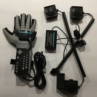 Vintage Nes Nintendo Power Glove Controller Sensors 1989 Mattel Lrg Large