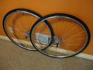 Late 1970’s Vintage Rigida 700c Alloy Road Clincher Wheelset With Normandy Hubs