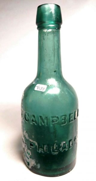 Philadelphia - Deep Green Civil War Squat Soda - T.  Campbell