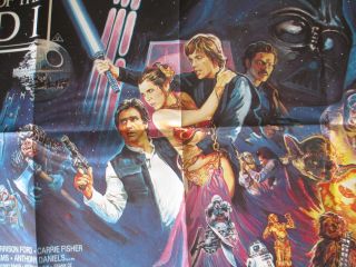 Star Wars Return Of The Jedi British Quad UK Movie Poster 1983 Vintage 3