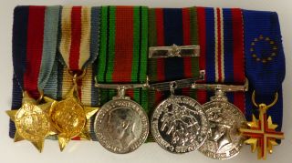 1939 - 45 Ww2 Canada Miniature Military Medal Group Of 6