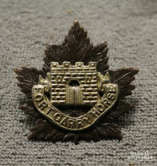 Ww2 Fort Garry Horse Cap Badge (inv19528)