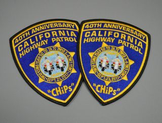 Chips California Highway Patrol 40th Anniversary Patch,  Chp Ca