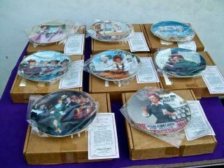 I Love Lucy (complete Set Of 8) Collector Plates Jim Kritz Boxes &