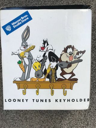 Rare Warner Bros Studio 1998 Looney Tunes Key Holder Bugs Bunny Tweety Taz -