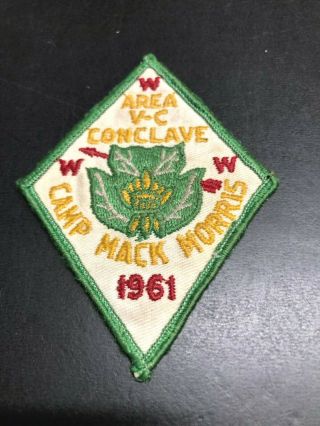 Oa 1961 Area V - C Conclave Camp Mack Morris Patch