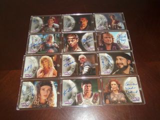 Topps Set Of 12 Xena Warrior Princess Authentic Autograph Cards All In Cases