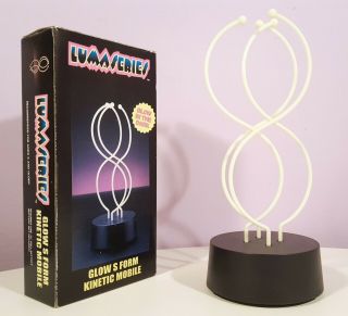 Lumaseries S - Form Kinetic Mobile Sculpture Glow In The Dark Vintage Spencer Gift