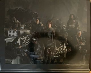 Donnie Yen And Riz Ahmed Autograph 16x20 Rogue One Topps