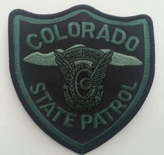Colorado State Patrol Patch,  Subdued/tactical