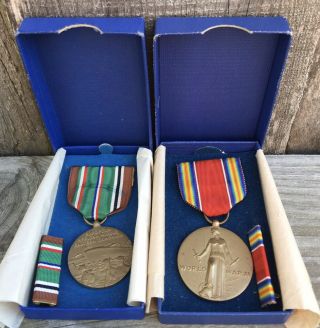 Wwii,  European African Middle Eastern Campaign Service Medal & Freedom From Fear